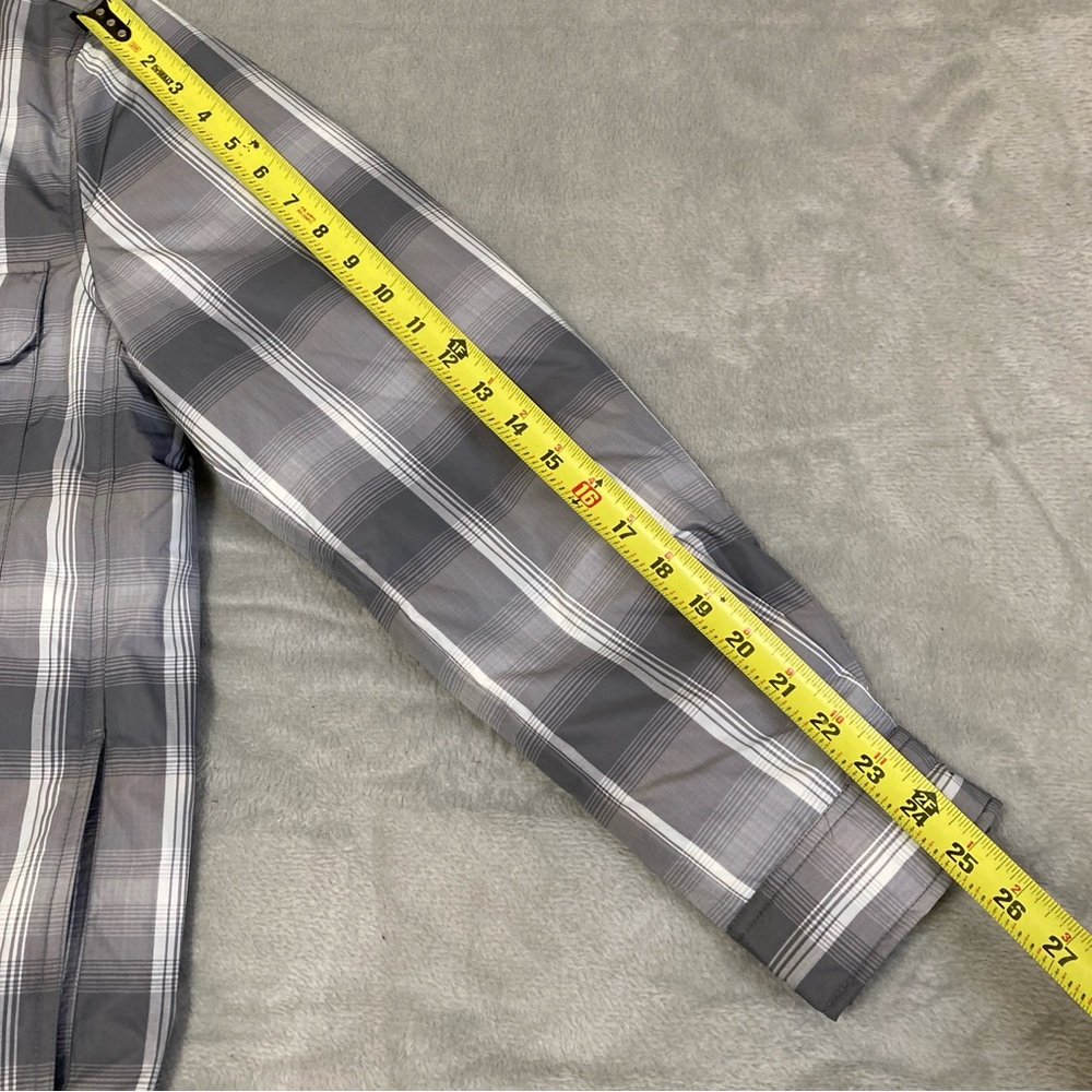 COS Gray Shirt Jacket Plaid Light  Men's size M - Picture 14 of 15